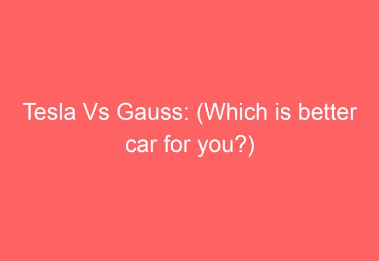Tesla Vs Gauss: (Which is better car for you?)