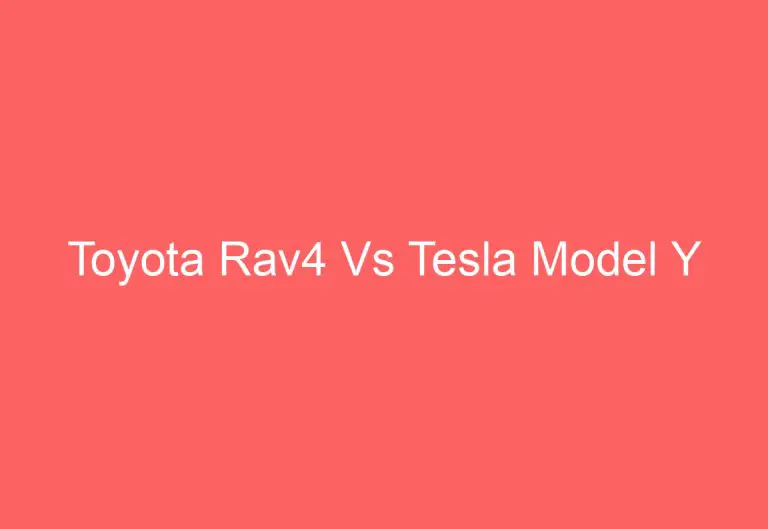 Toyota Rav4 Vs Tesla Model Y