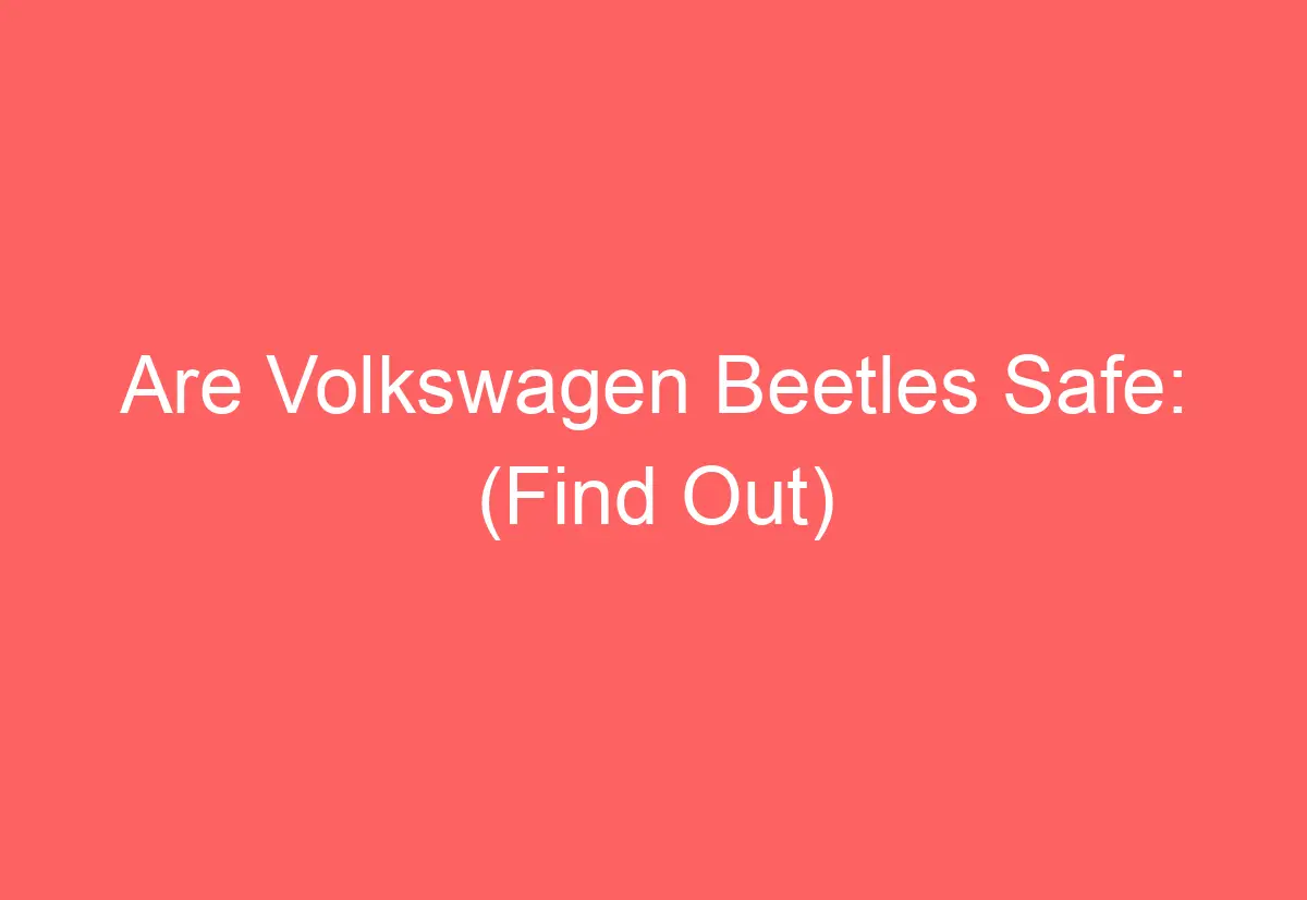Are Volkswagen Beetles Safe (Find Out) AutomotiveGlory