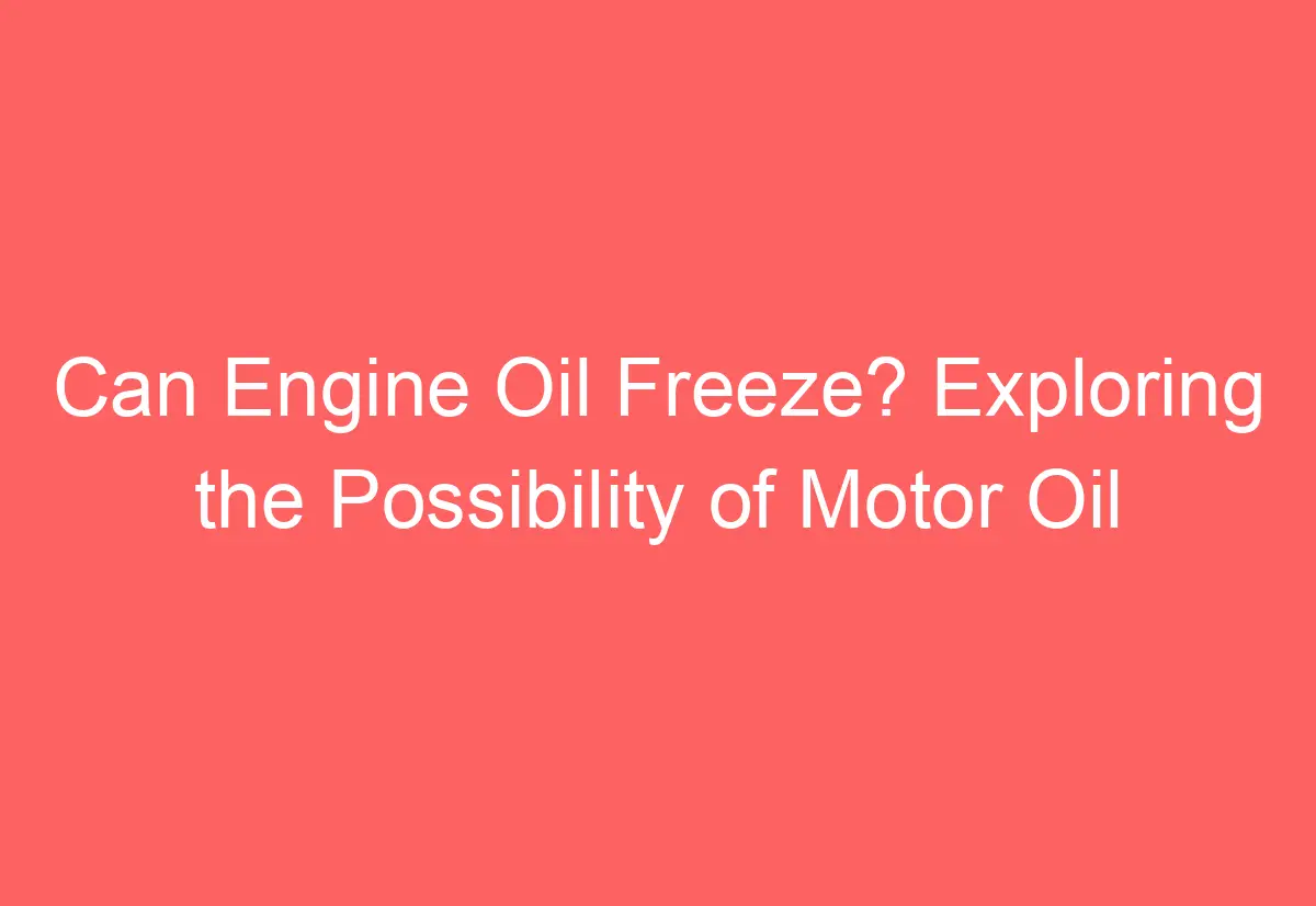 Can Engine Oil Go Bad? Understanding the Shelf Life of Motor Oil AutomotiveGlory