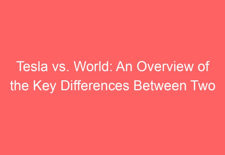 Tesla vs. World: An Overview of the Key Differences Between Two Electric SUVs