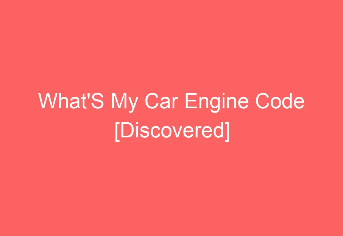 how to check my car engine code