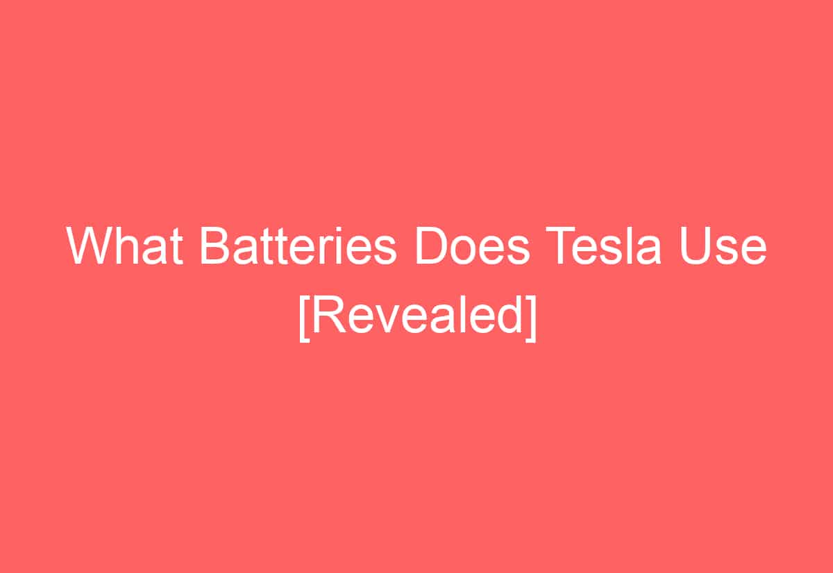 What Batteries Does Tesla Use [Revealed] - AutomotiveGlory