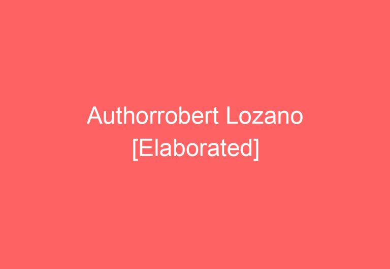 Authorrobert Lozano [Elaborated]