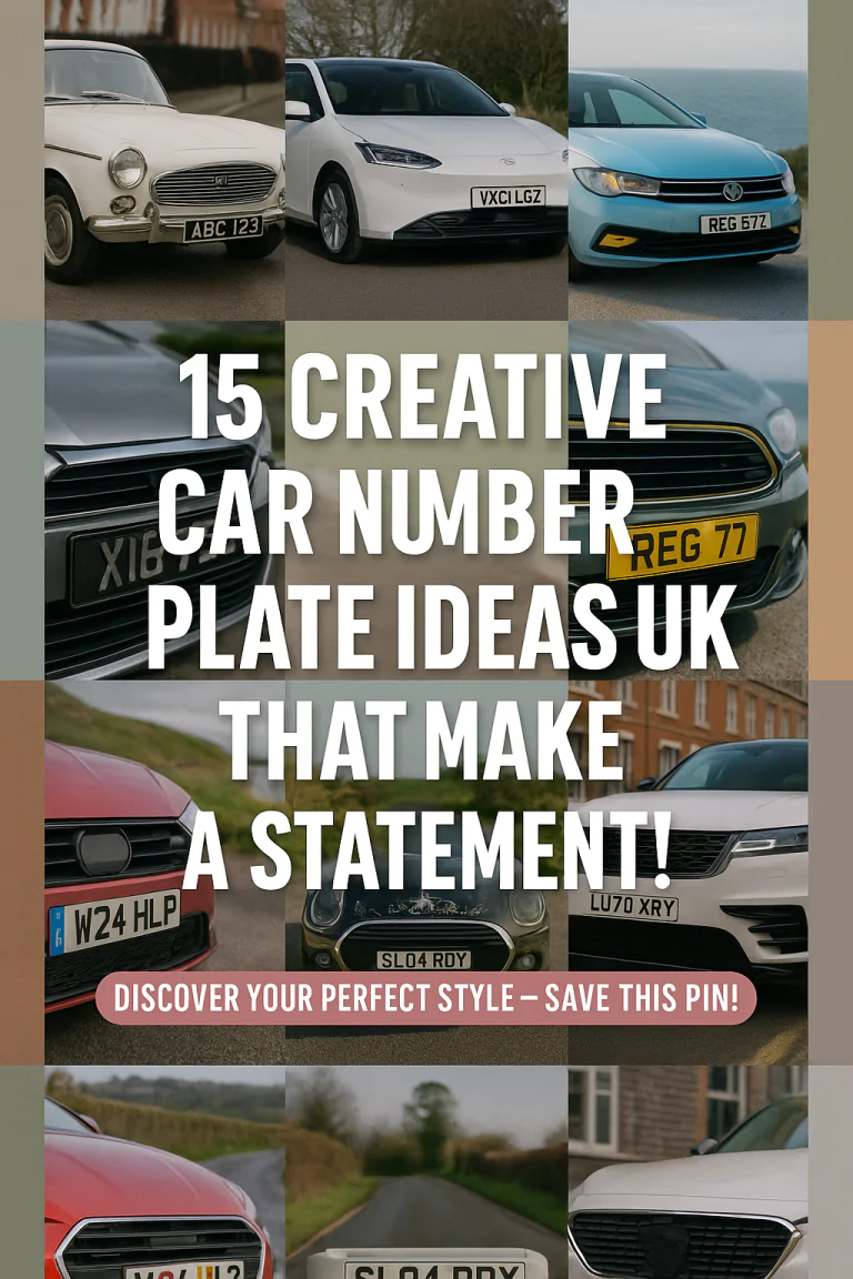 Car Number Plate Ideas UK for Personalised and Stylish Registrations
